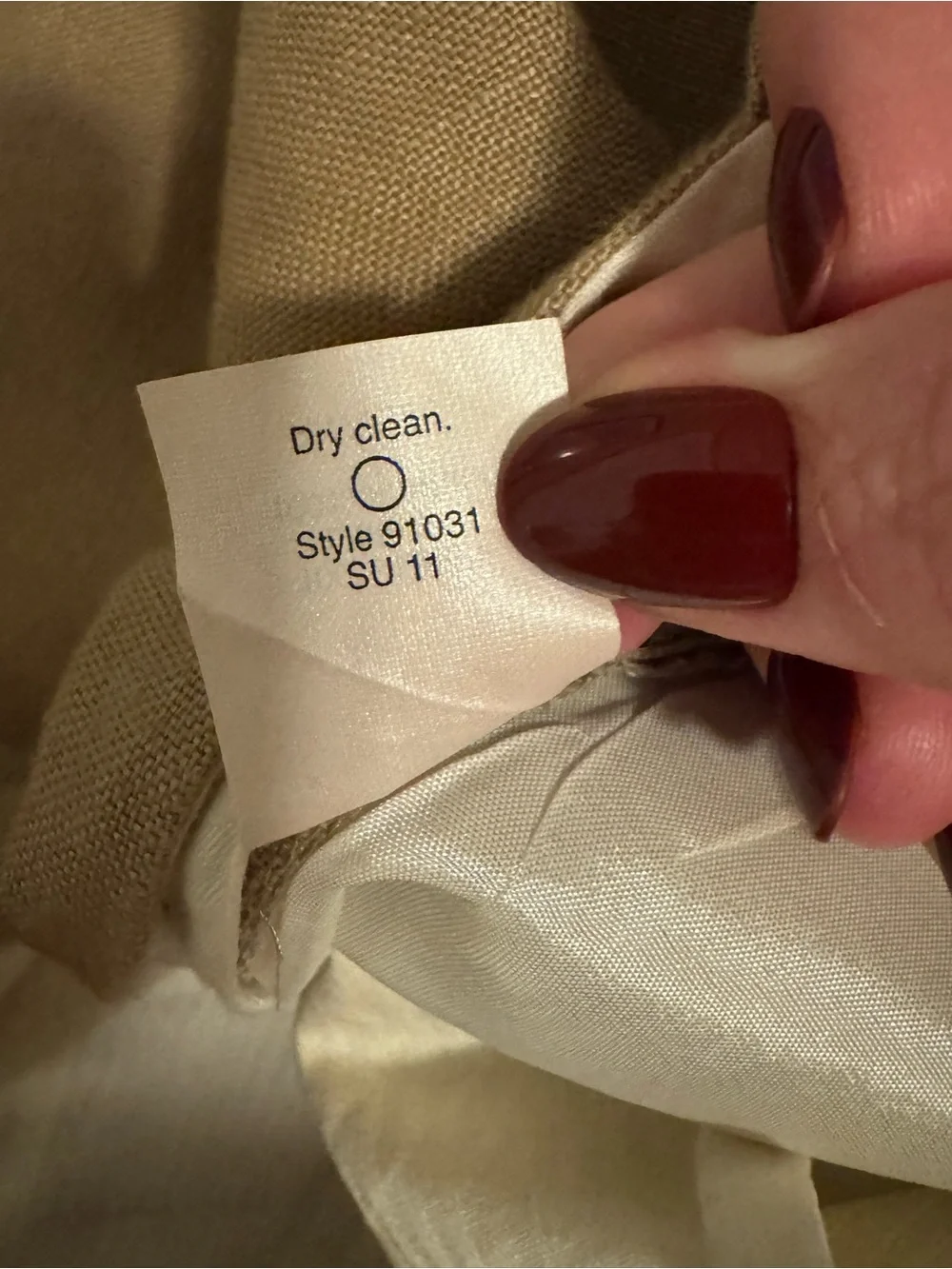 J. Crew Ludlow Men's Tan Linen Trousers